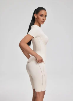 Alltags-T-Shirt mit Contour-Nähten