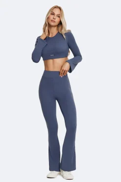 Ausgestellte Leggings mit hoher Taille