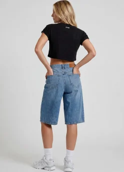 Baggy Denim-Bermudashorts