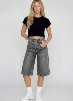Baggy Denim-Bermudashorts