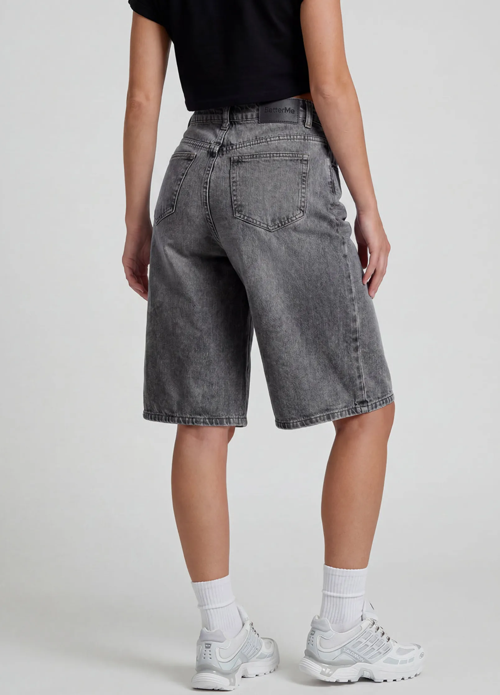 Baggy Denim-Bermudashorts