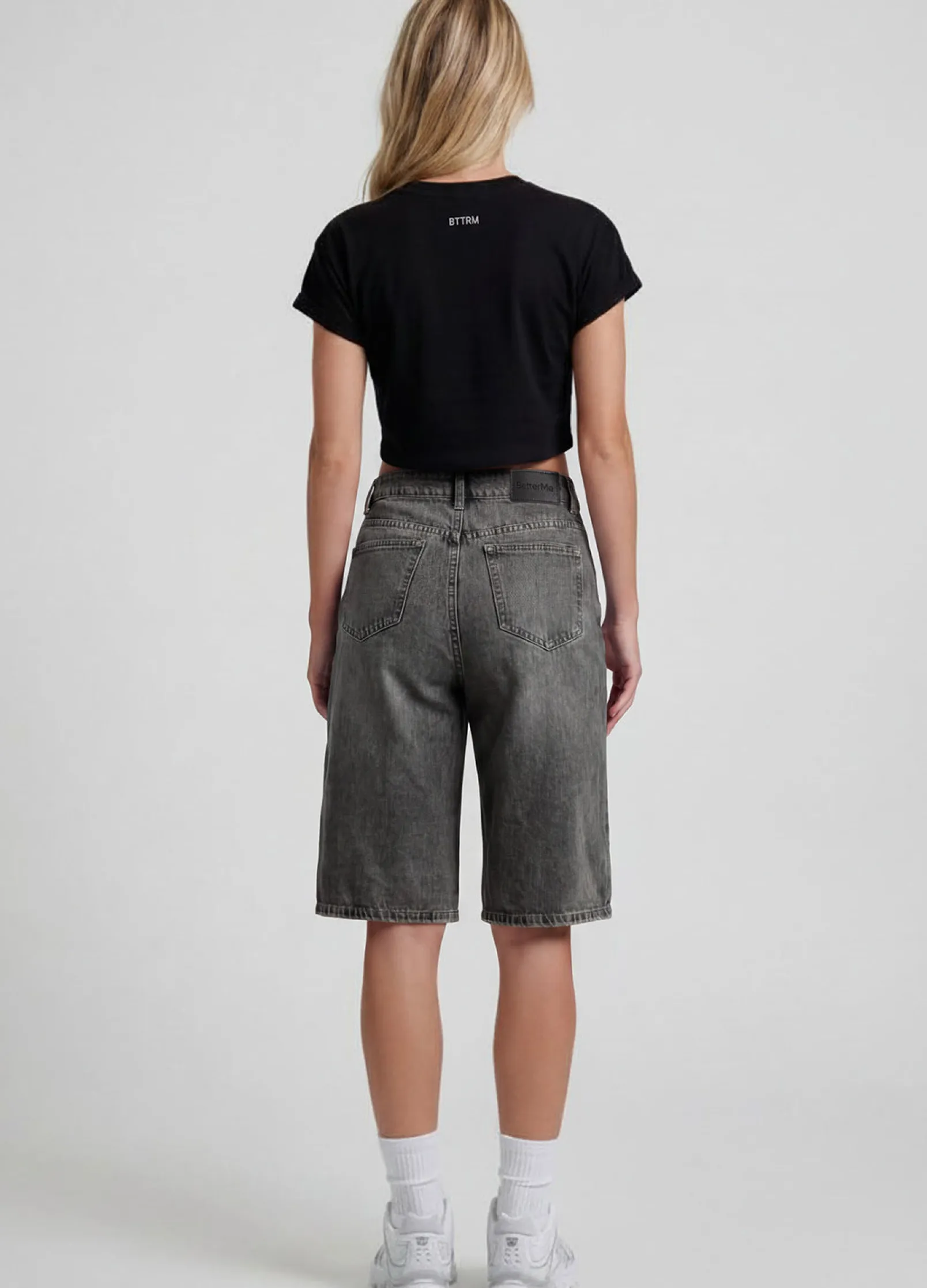 Baggy Denim-Bermudashorts
