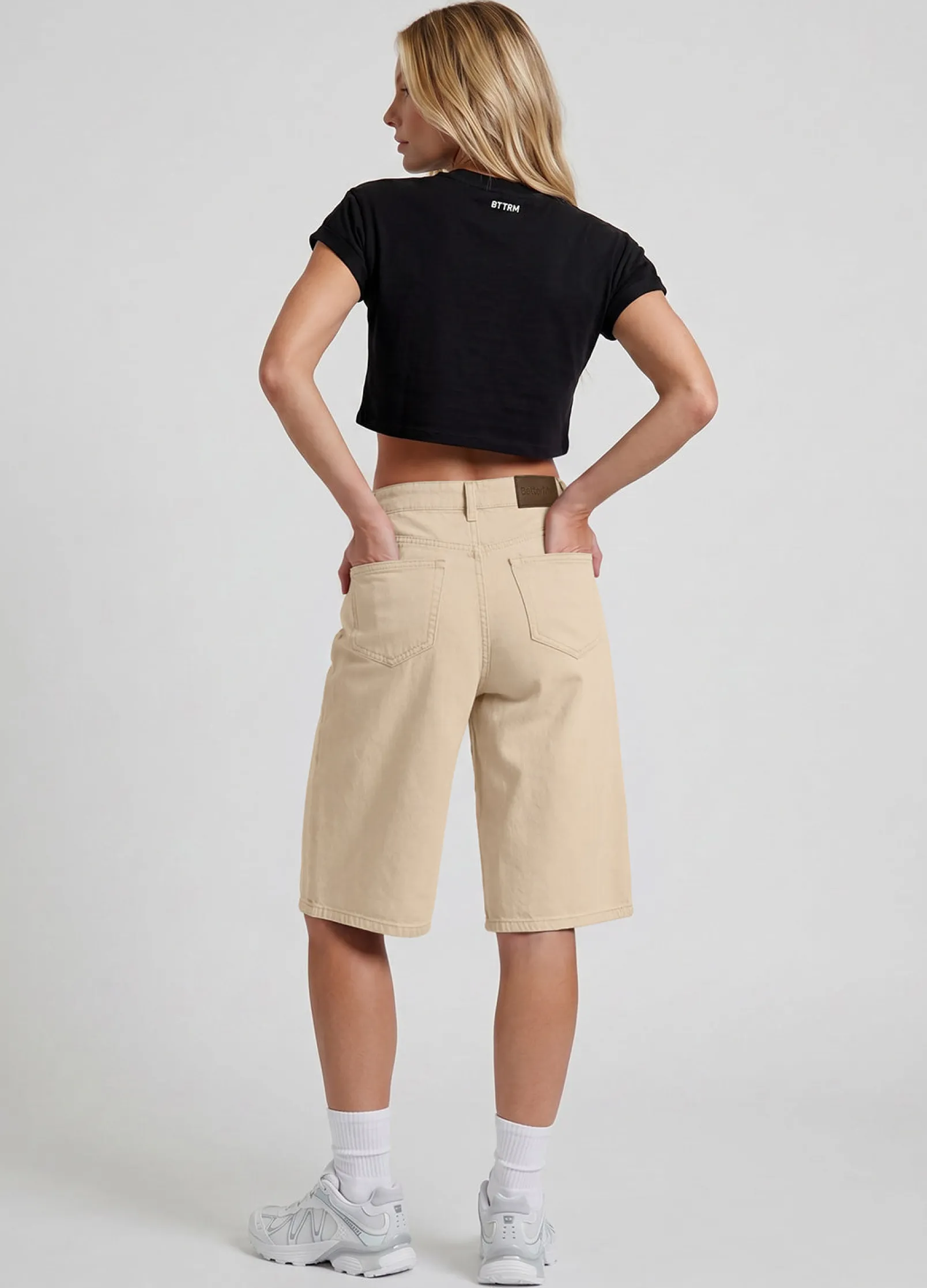 Baggy Denim-Bermudashorts