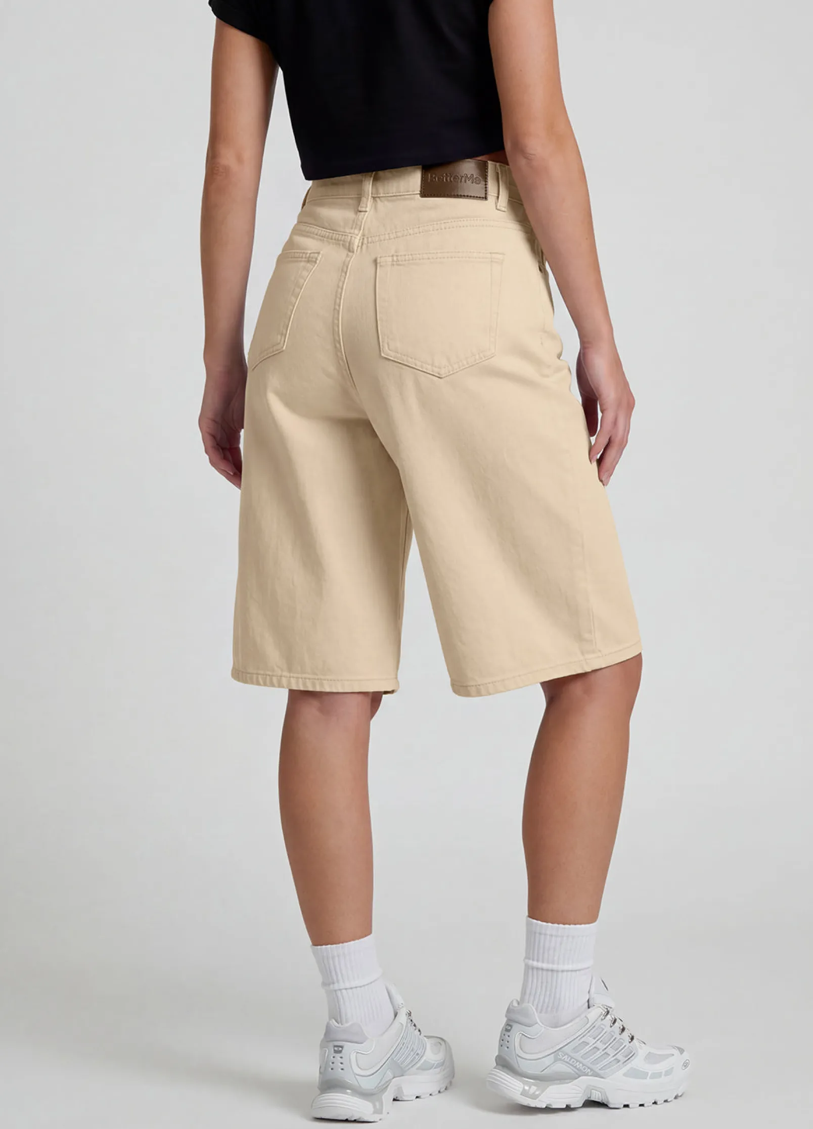 Baggy Denim-Bermudashorts