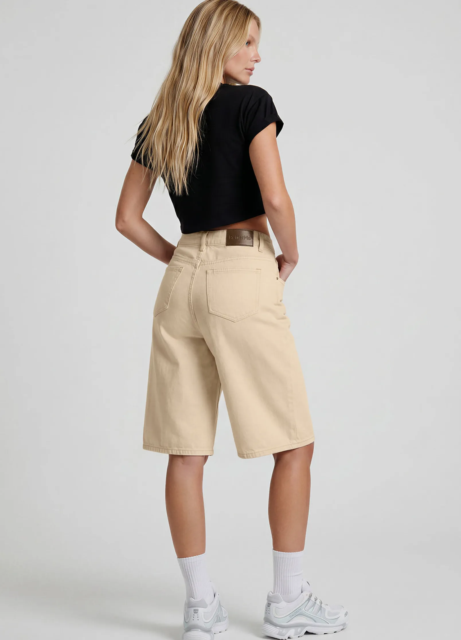 Baggy Denim-Bermudashorts