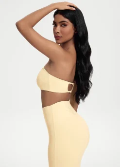 Bandeau-Top mit Rückenverschluss