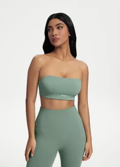 Bandeau-Top mit Rückenverschluss