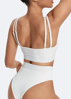 Baumwoll-Bralette mit Doppelträger