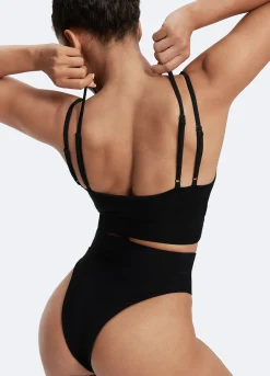 Baumwoll-Bralette mit Doppelträger