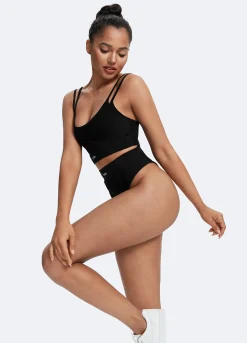 Baumwoll-Bralette mit Doppelträger