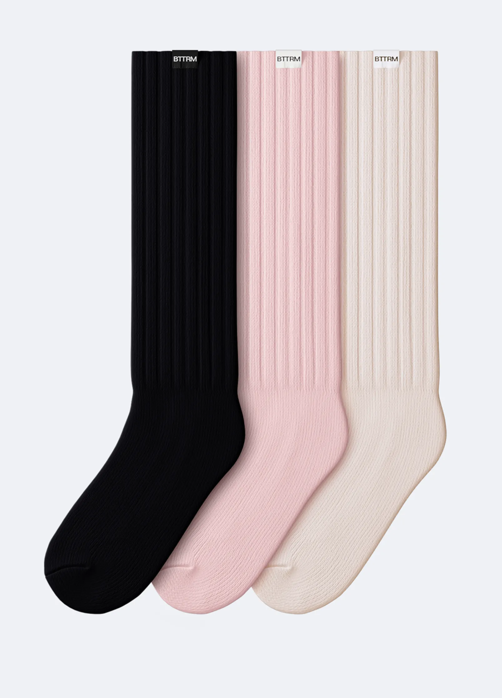 Baumwollsocken im Slouch-Look – 3er-Pack