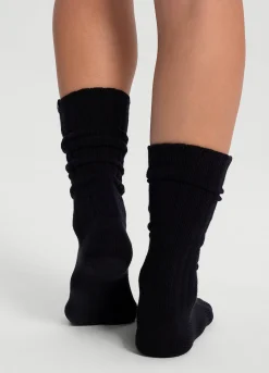 Baumwollsocken im Slouch-Look