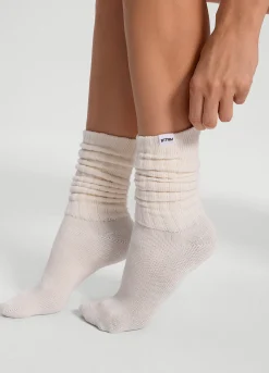 Baumwollsocken im Slouch-Look
