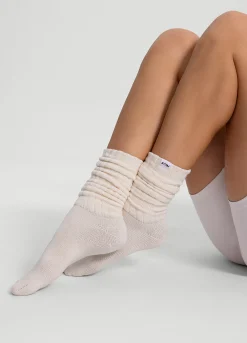 Baumwollsocken im Slouch-Look