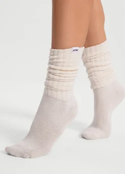 Baumwollsocken im Slouch-Look