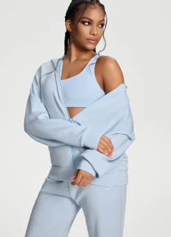 Übergroßer Zip-Up-Hoodie