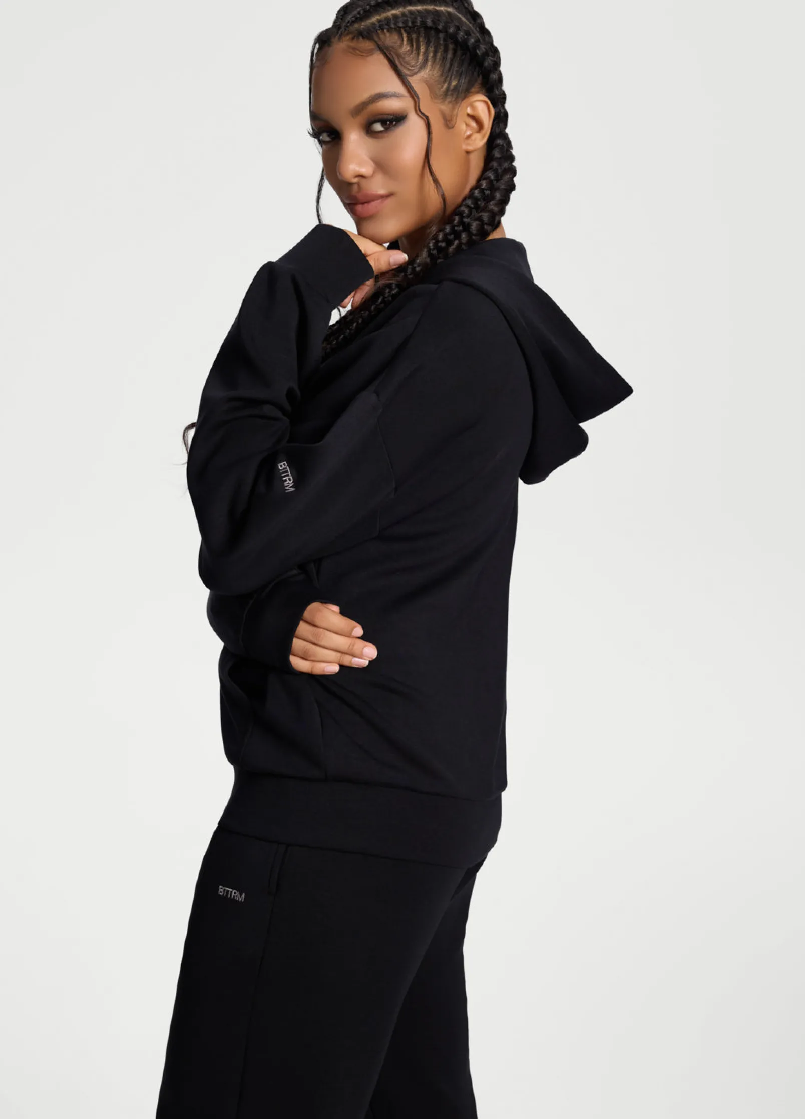 Übergroßer Zip-Up-Hoodie