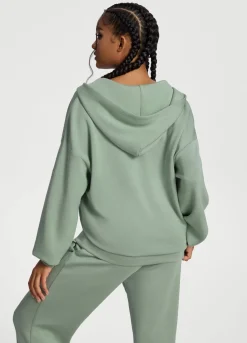 Übergroßer Zip-Up-Hoodie