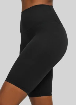 Biker-Shorts mit hohem Bund