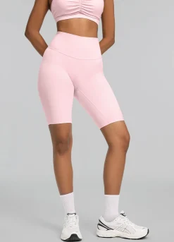Biker-Shorts mit hohem Bund