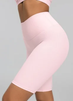 Biker-Shorts mit hohem Bund