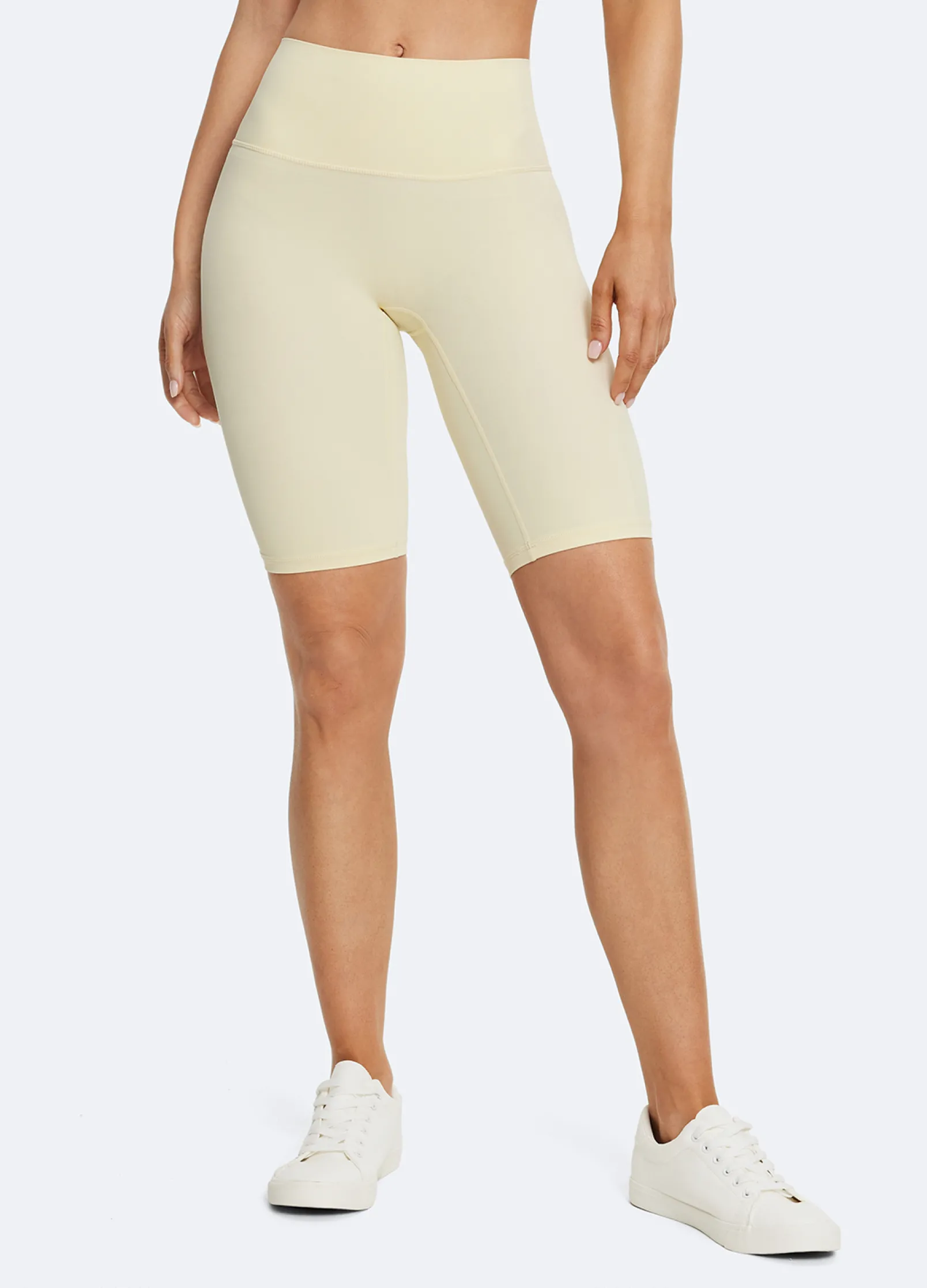 Biker-Shorts mit hohem Bund
