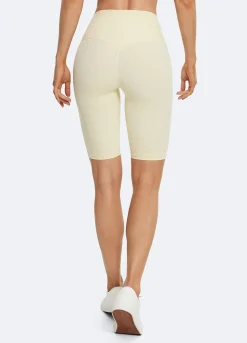 Biker-Shorts mit hohem Bund