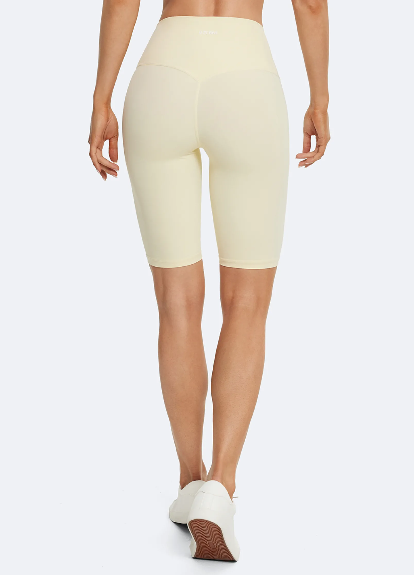 Biker-Shorts mit hohem Bund