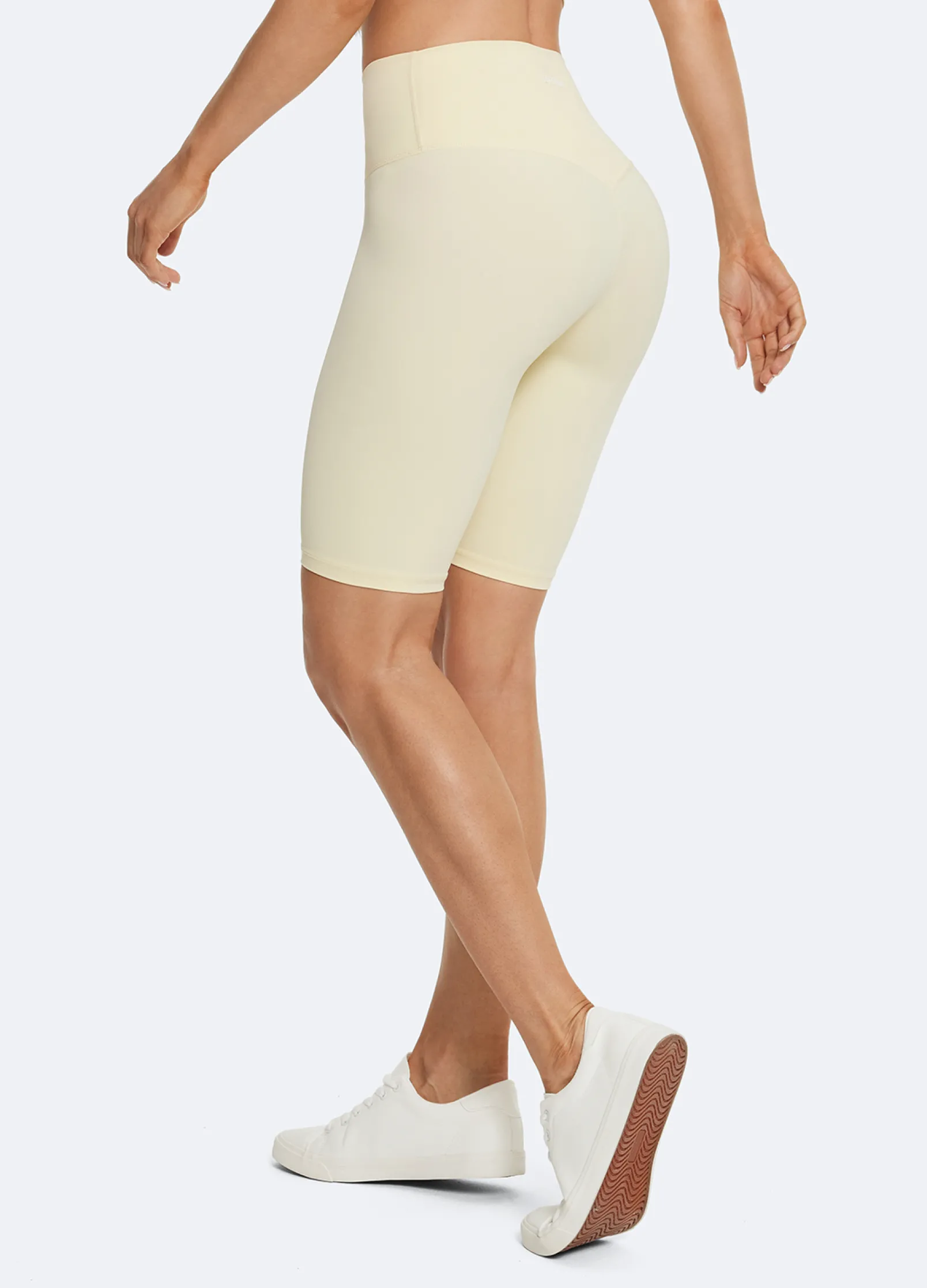 Biker-Shorts mit hohem Bund