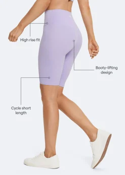 Biker-Shorts mit hohem Bund
