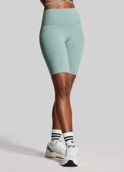 Biker-Shorts mit hohem Bund