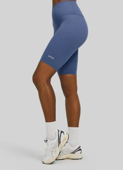 Biker-Shorts mit hohem Bund