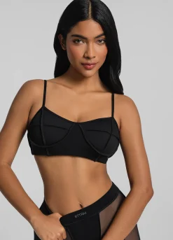 Bralette mit Kontur-Nähten