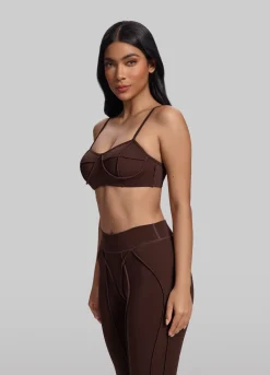 Bralette mit Kontur-Nähten