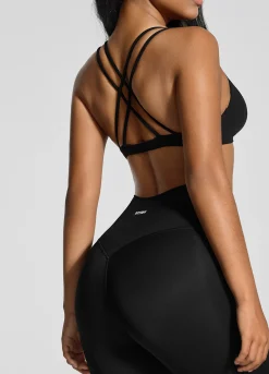 Bralette mit V-Ausschnitt und Criss-Cross-Rücken