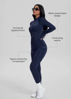 Catsuit mit geschlossenem Rücken