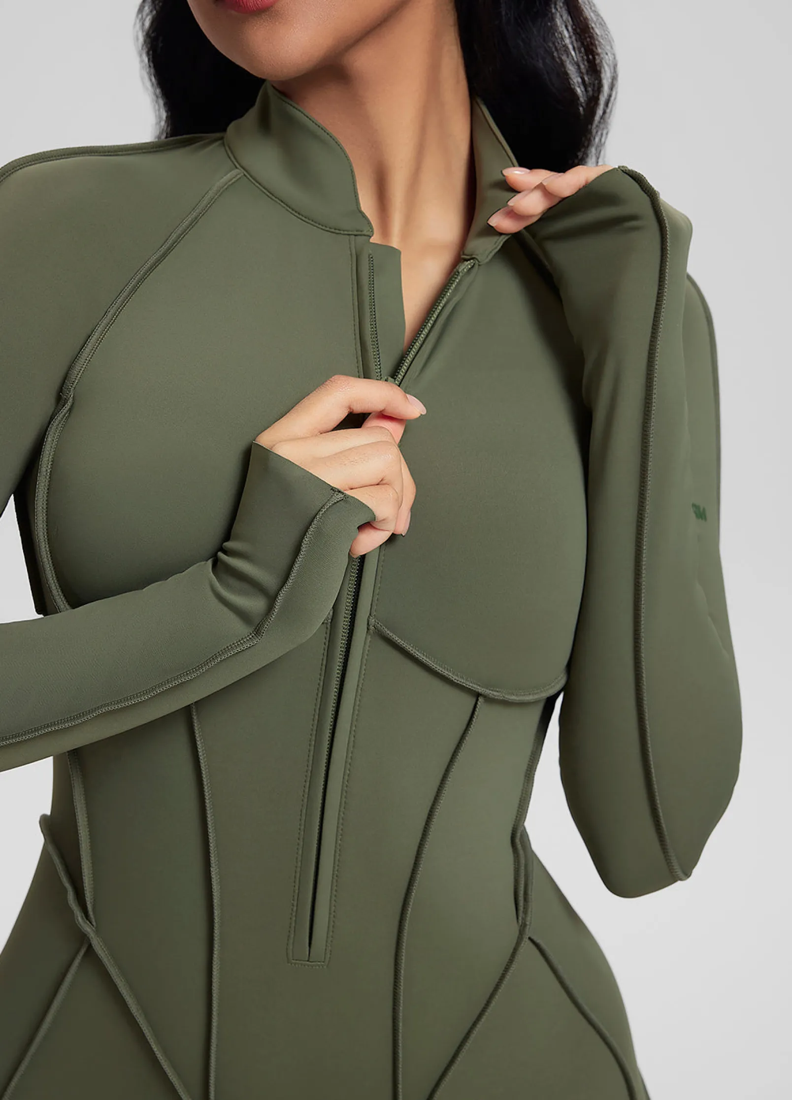 Catsuit mit geschlossenem Rücken
