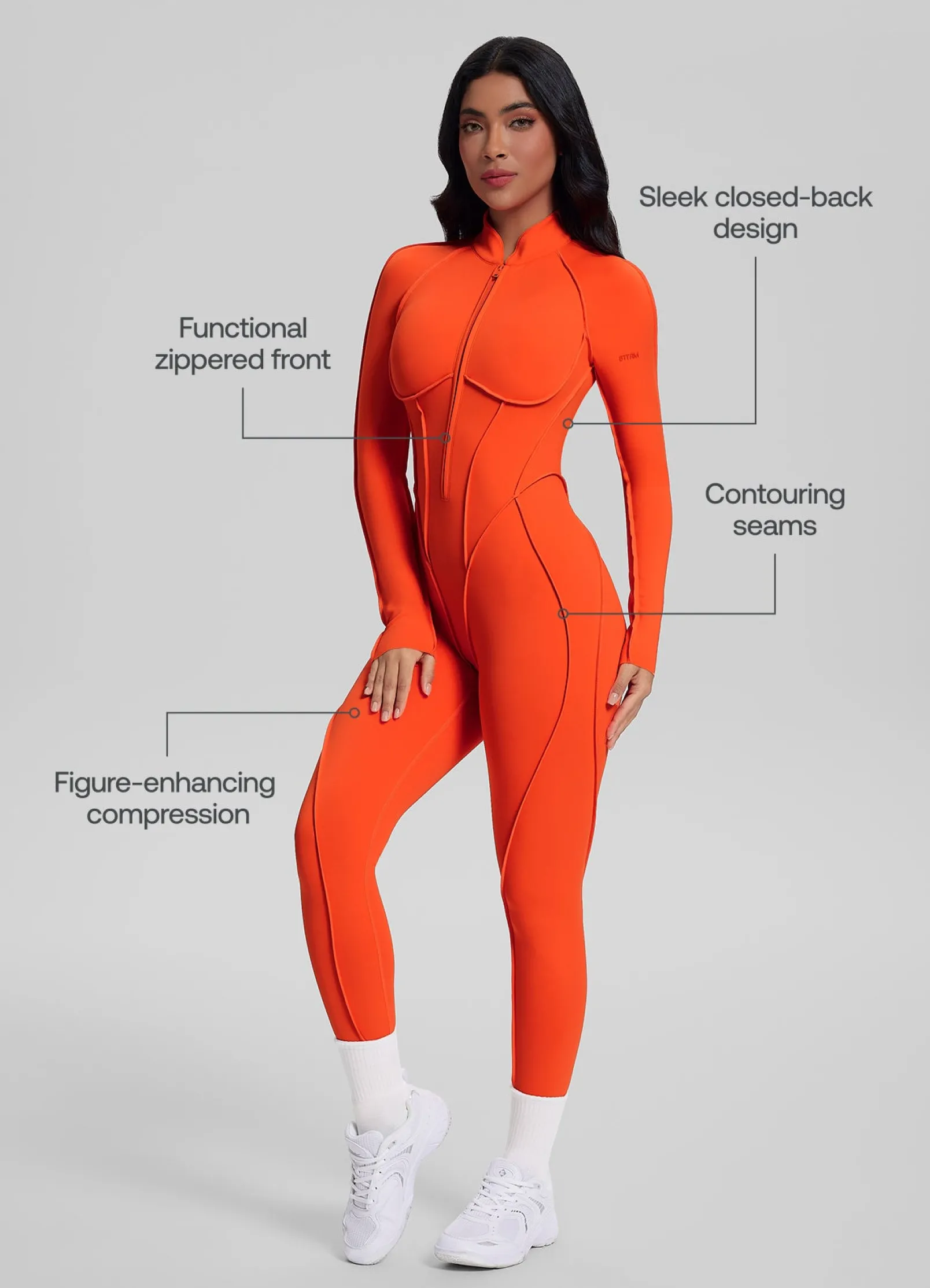 Catsuit mit geschlossenem Rücken