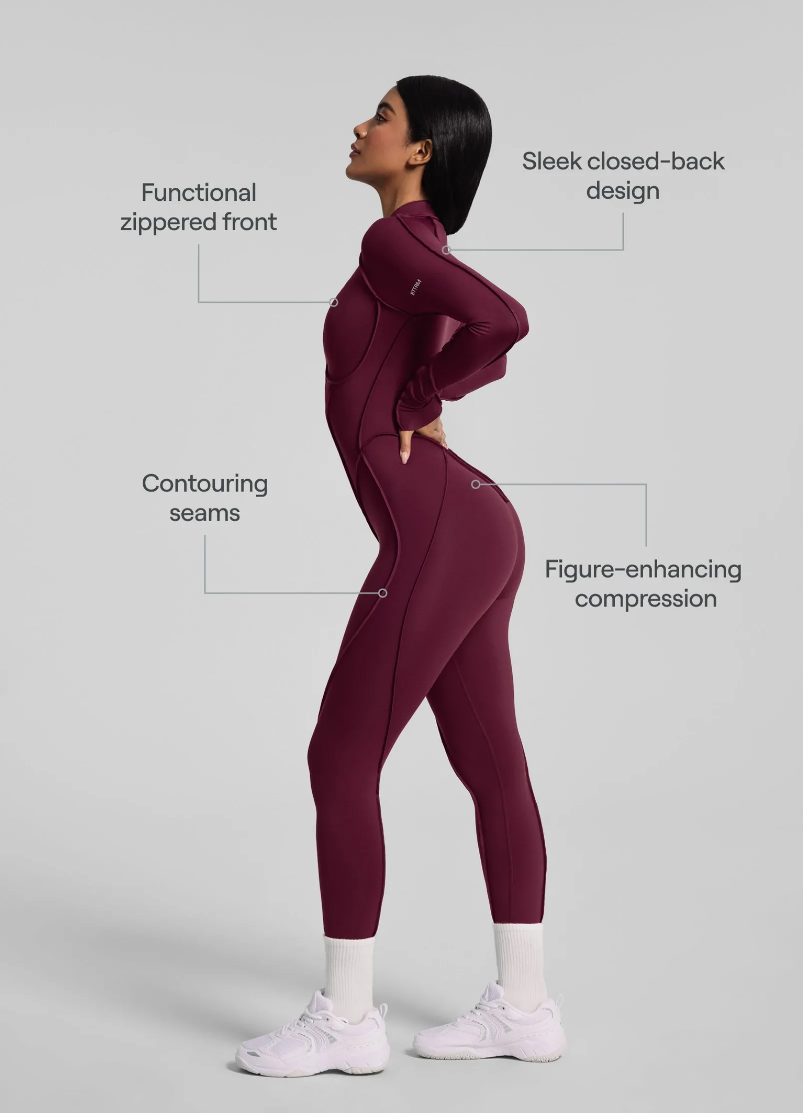 Catsuit mit geschlossenem Rücken