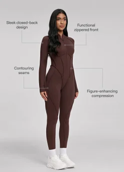 Catsuit mit geschlossenem Rücken