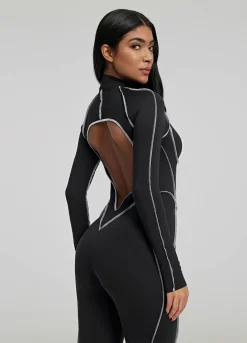 Catsuit mit Konturnähten