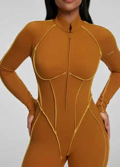 Catsuit mit Konturnähten