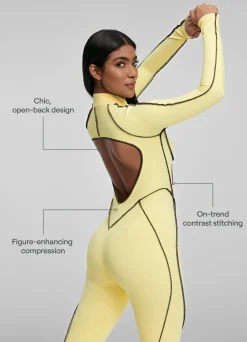 Catsuit mit Konturnähten