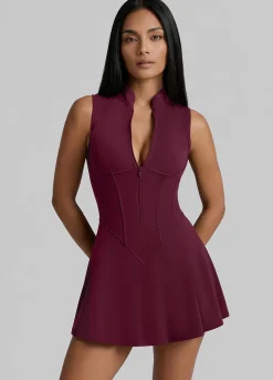 Closed-Back Contour Mini Dress