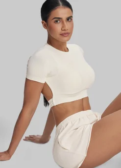 Comfy Mid-Thigh Stretchy Waist French Terry Jersey Shorts
