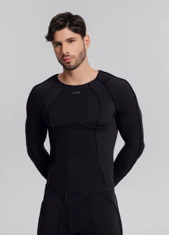 Contour Stitch Langarm-Top