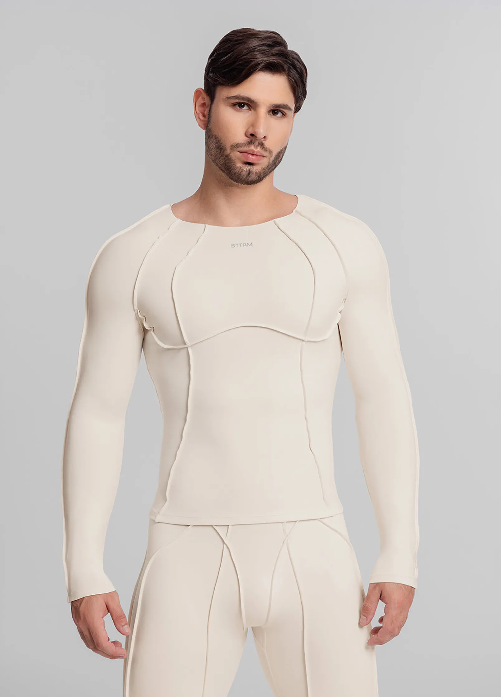 Contour Stitch Langarm-Top