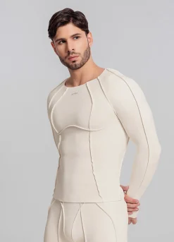 Contour Stitch Langarm-Top
