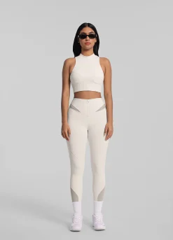 Cropped-Top mit hohem Halsausschnitt