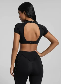 Cropped-Top mit offenem Rücken